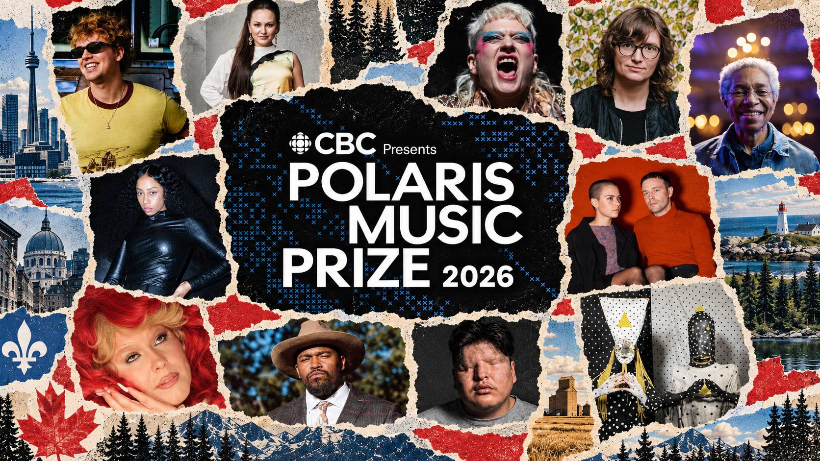 Northern Dial collage for the 2026 Polaris Music Prize Short List