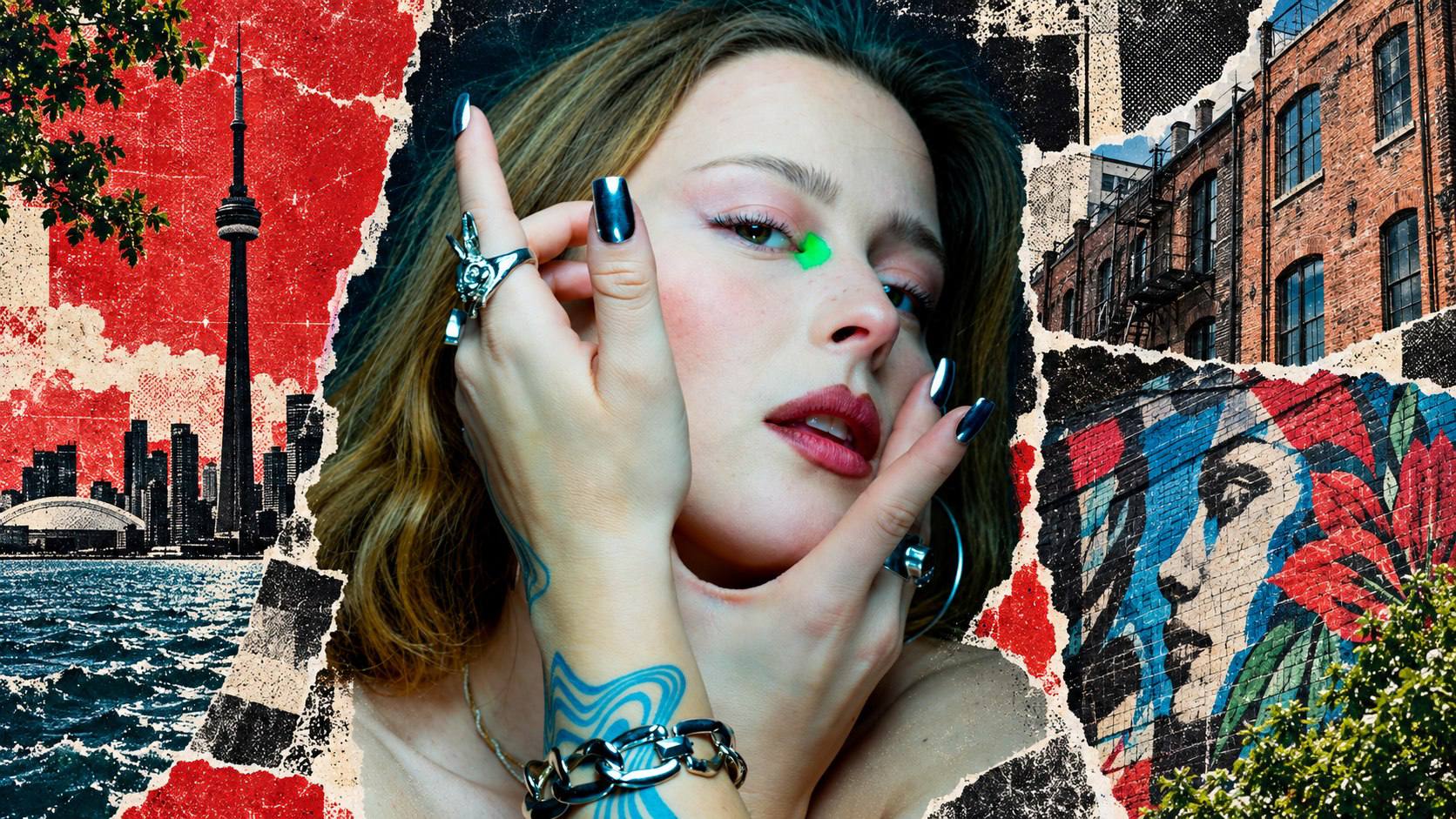 Puma June — Toronto editorial collage
