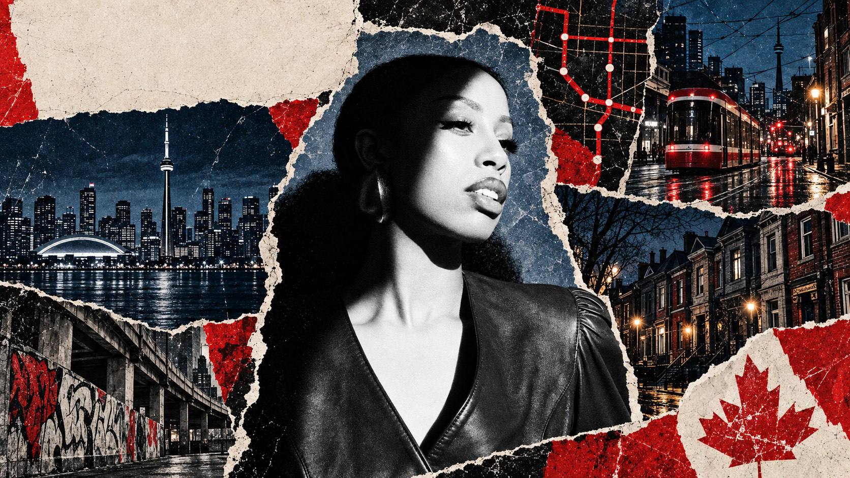 Rochelle Jordan dans un collage inspiré de Toronto
